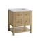 James Martin Vanities Breckenridge 30in Single Vanity, Light Natural Oak w/ 3 CM Carrara Marble Top 330-V30-LNO-3CAR - alternate 3